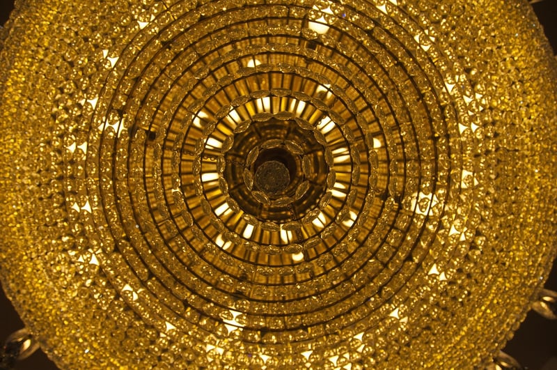 Upcycled Bottle Chandelier